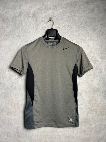 Nike Pro Combat Wolf Gray Round Neck - Large
