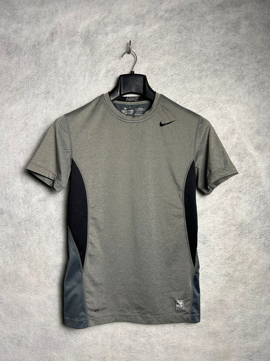 Nike Pro Combat Wolf Gray Round Neck - Large