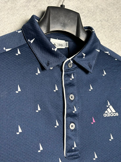 Adidas Blue Polo - Large