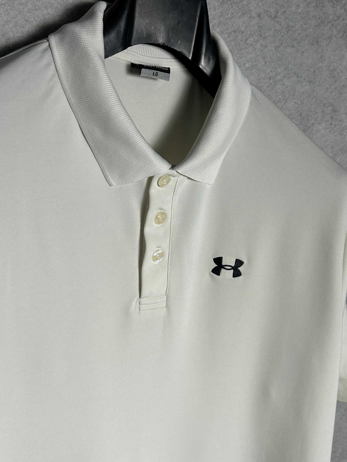 Under Armour White Polo - Large