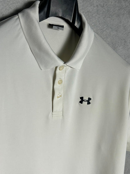 Under Armour White Polo - Large