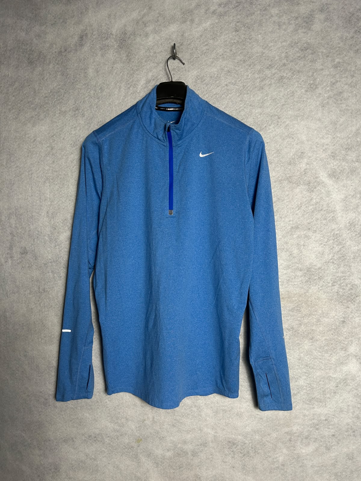 Nike Blue Full Sleeves QTR Zip - Medium