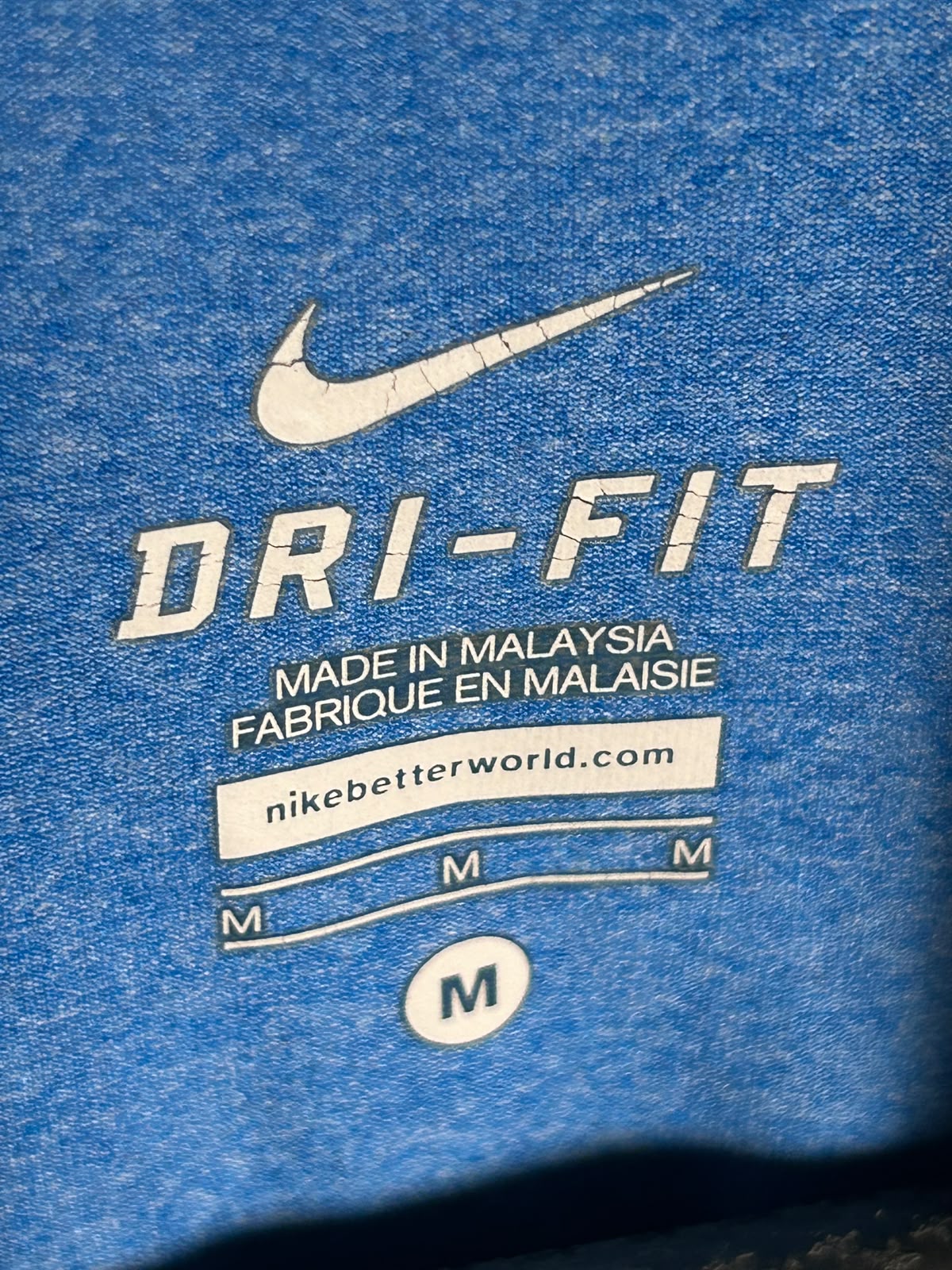 Nike Blue Full Sleeves QTR Zip - Medium