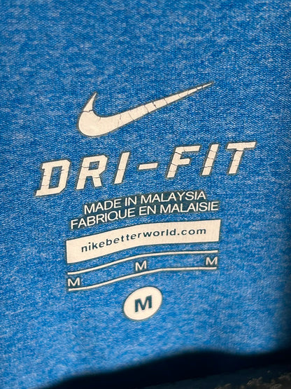 Nike Blue Full Sleeves QTR Zip - Medium