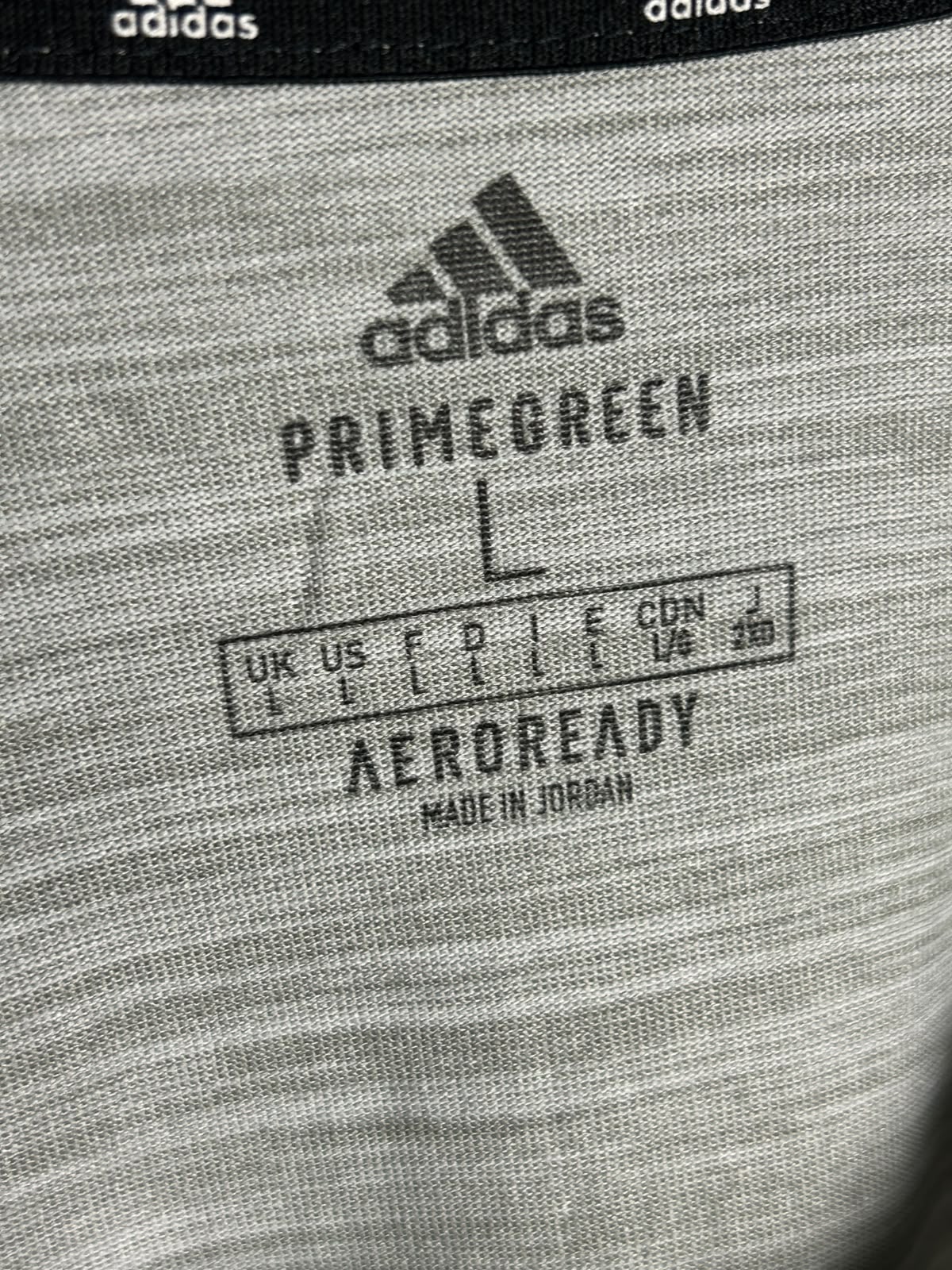 Adidas Light Gray Round Neck - Large