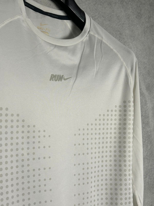 Nike Run White Round Neck - Large