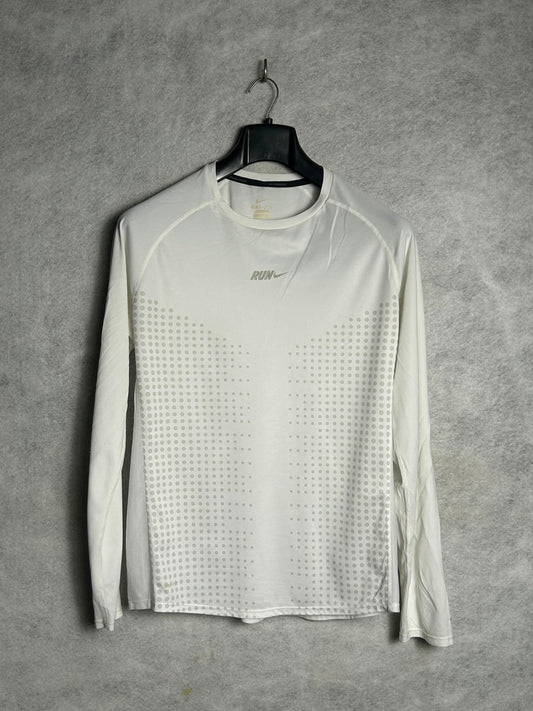 Nike Run White Round Neck - Large