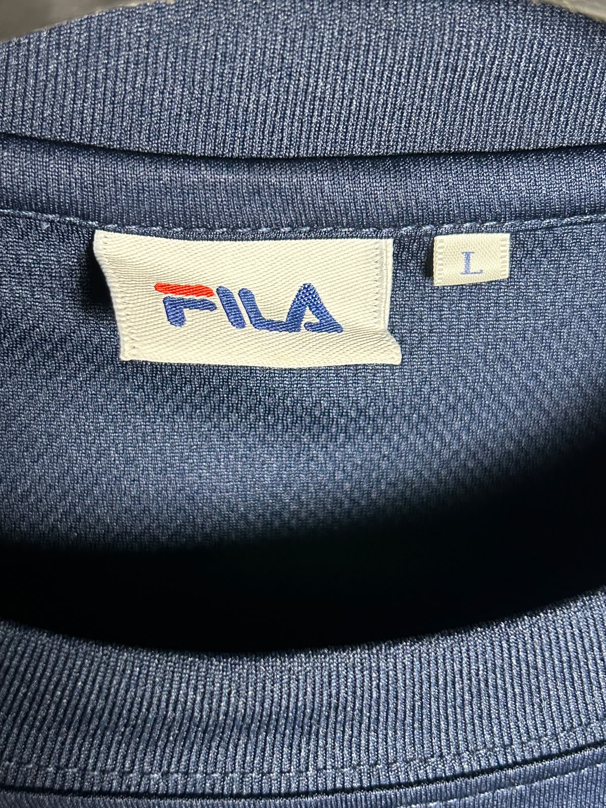 Fila Big Logo Blue Round Neck - Large
