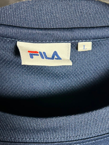 Fila Big Logo Blue Round Neck - Large