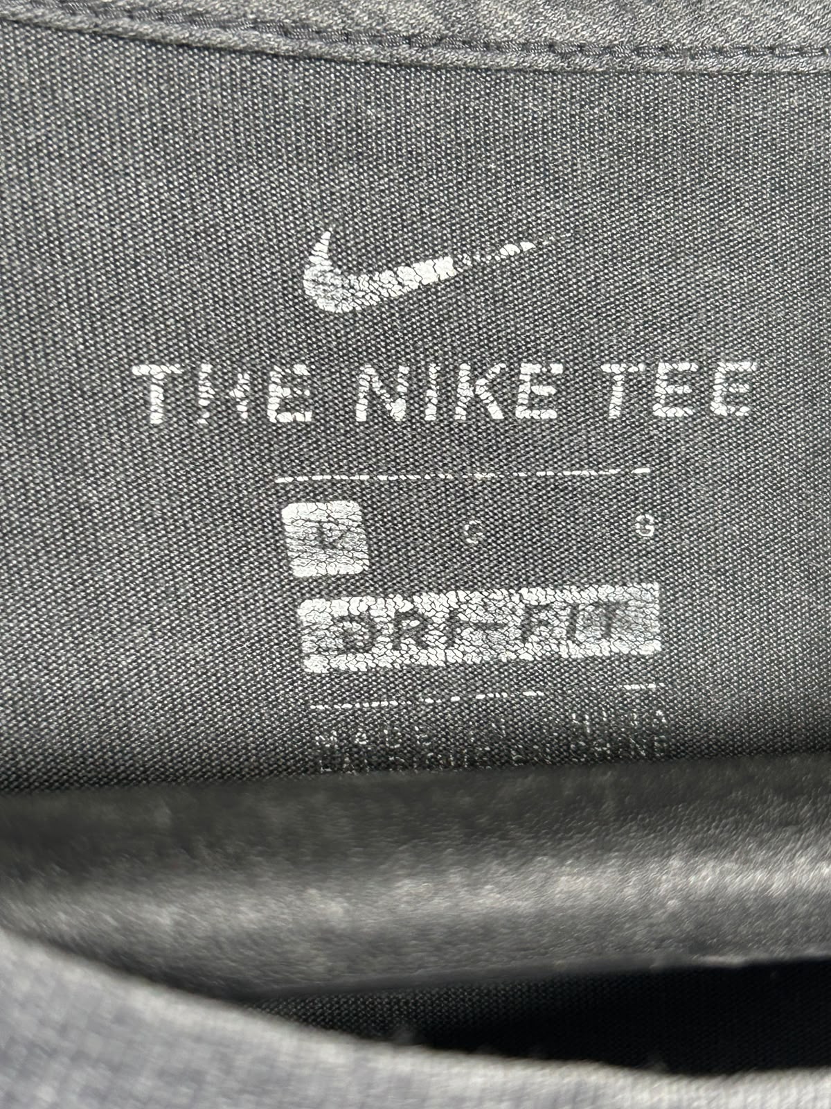 Nike Big Logo The Nike Tee Dri Fit Roud Neck - Large