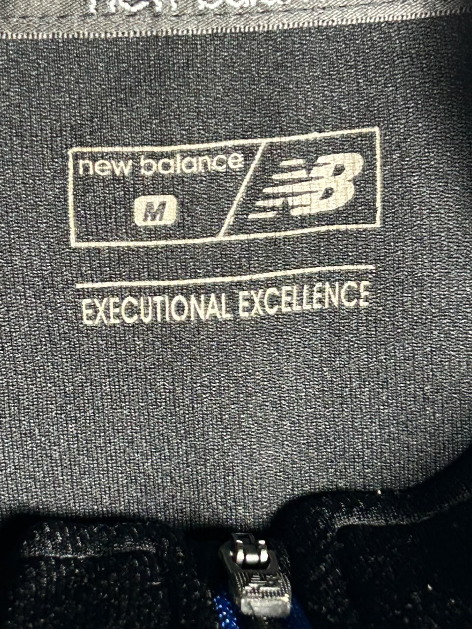 New Balance Half Zip Black Polo - Medium