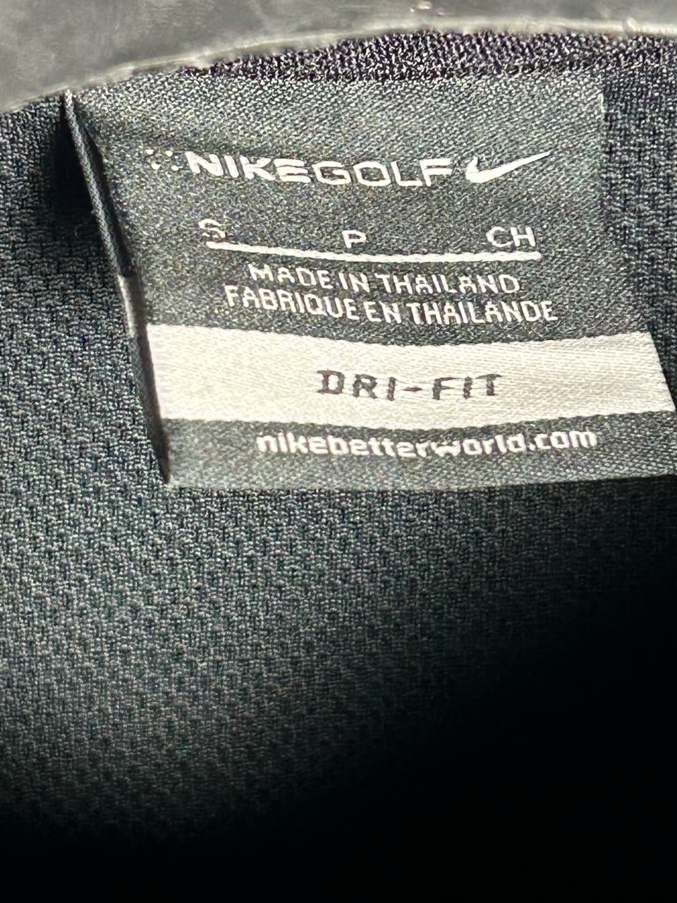 Nike Golf Blackberry Cylance Edition Dri Fit Black Polo - Small