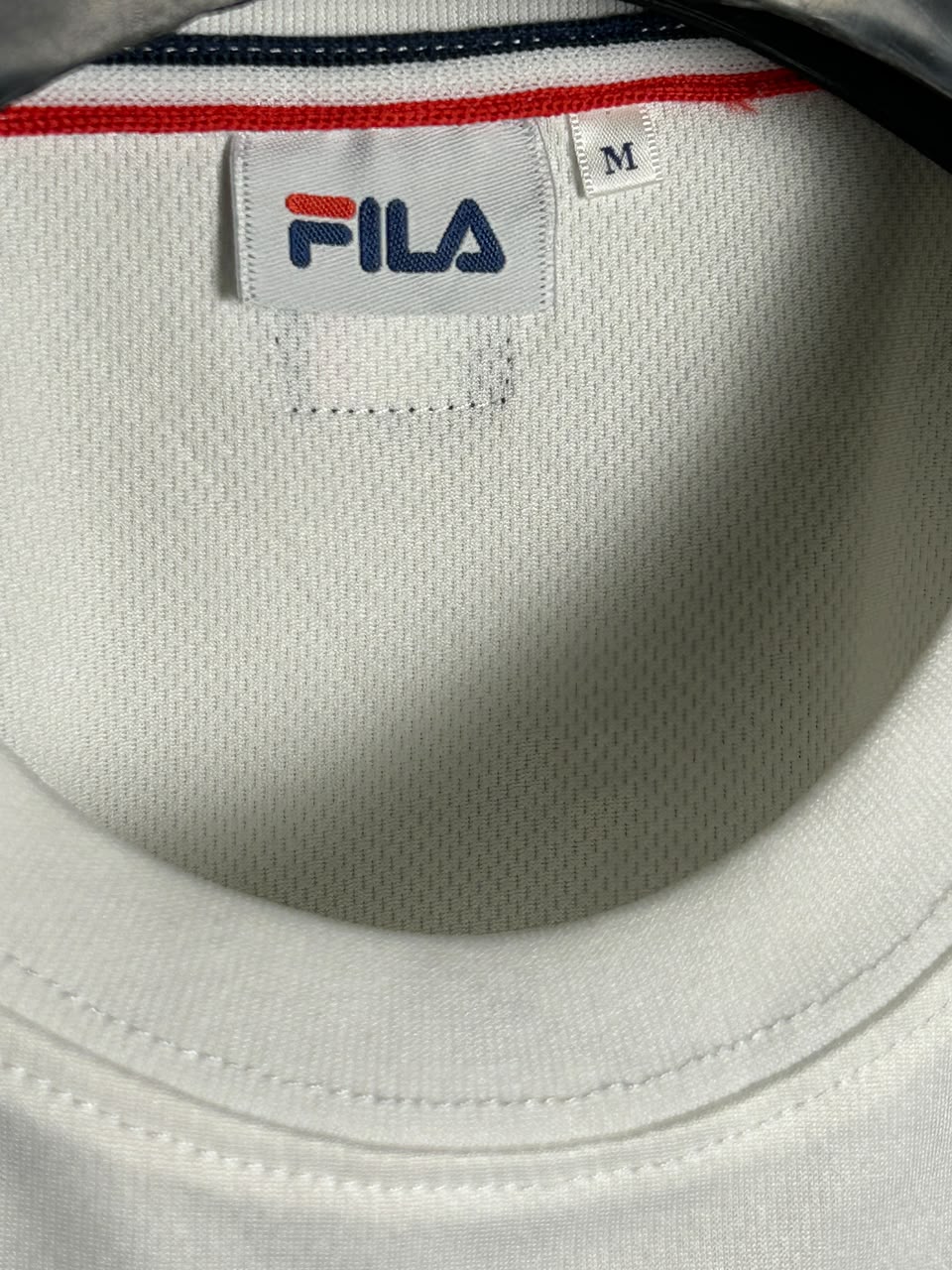 Fila Big Logo White Round Neck - Medium