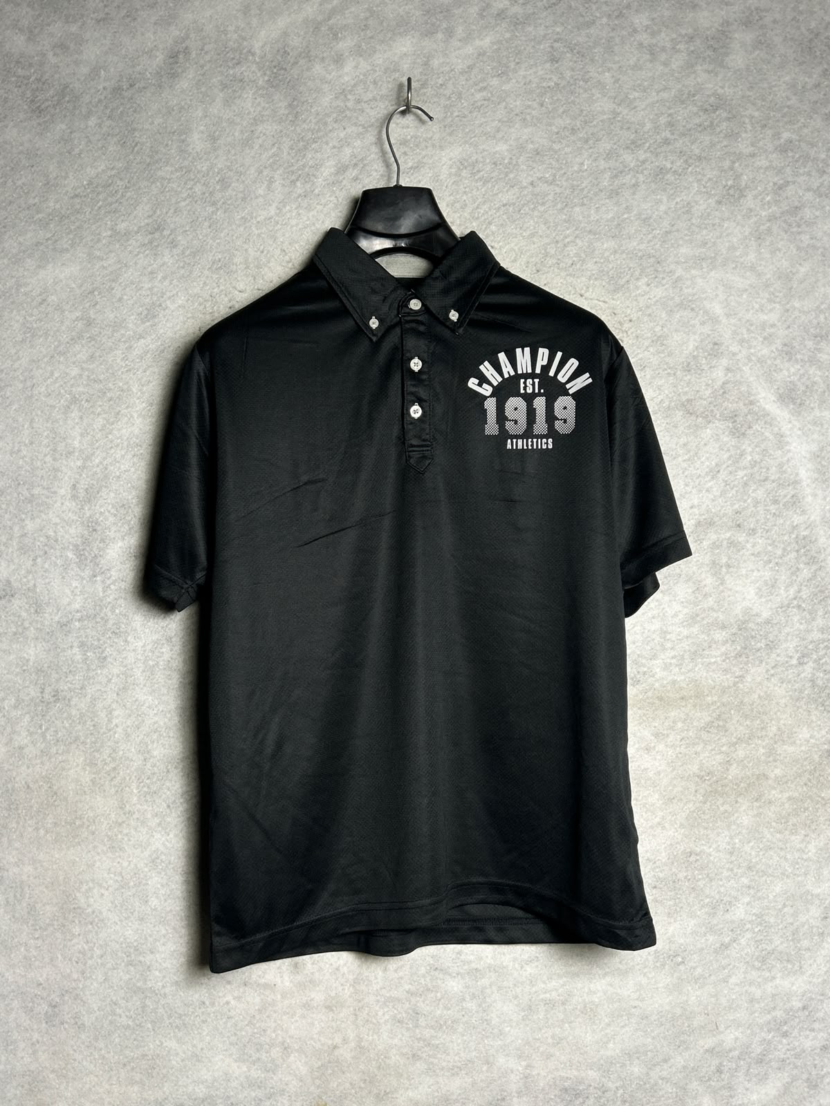 Champion Big Logo Black Polo - XL
