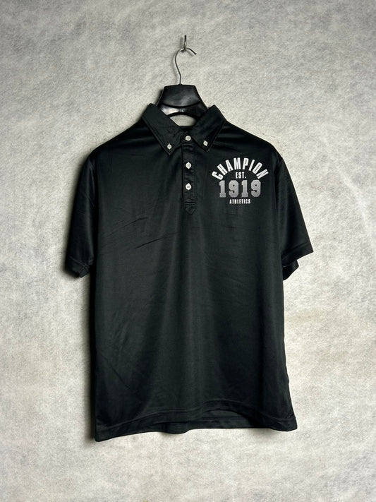Champion Big Logo Black Polo - XL
