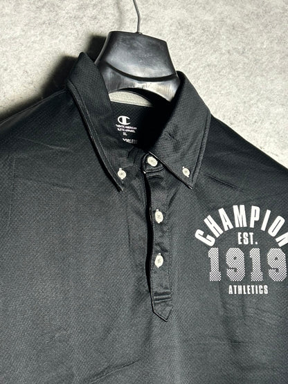 Champion Big Logo Black Polo - XL