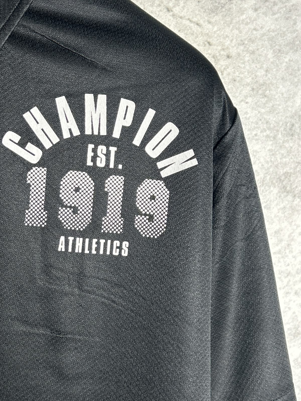 Champion Big Logo Black Polo - XL