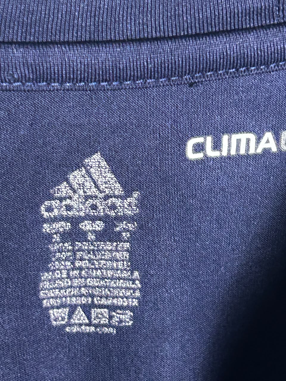 Adidas Climalite Big Logo Blue Round neck - XL