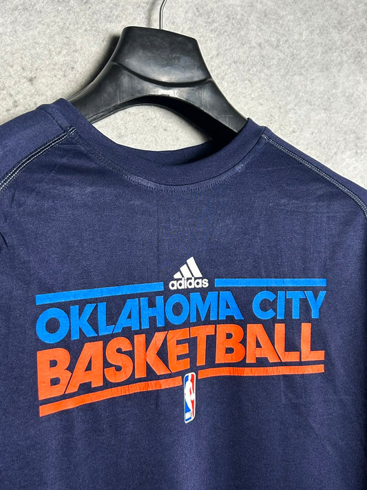 Adidas Climalite Big Logo Blue Round neck - XL