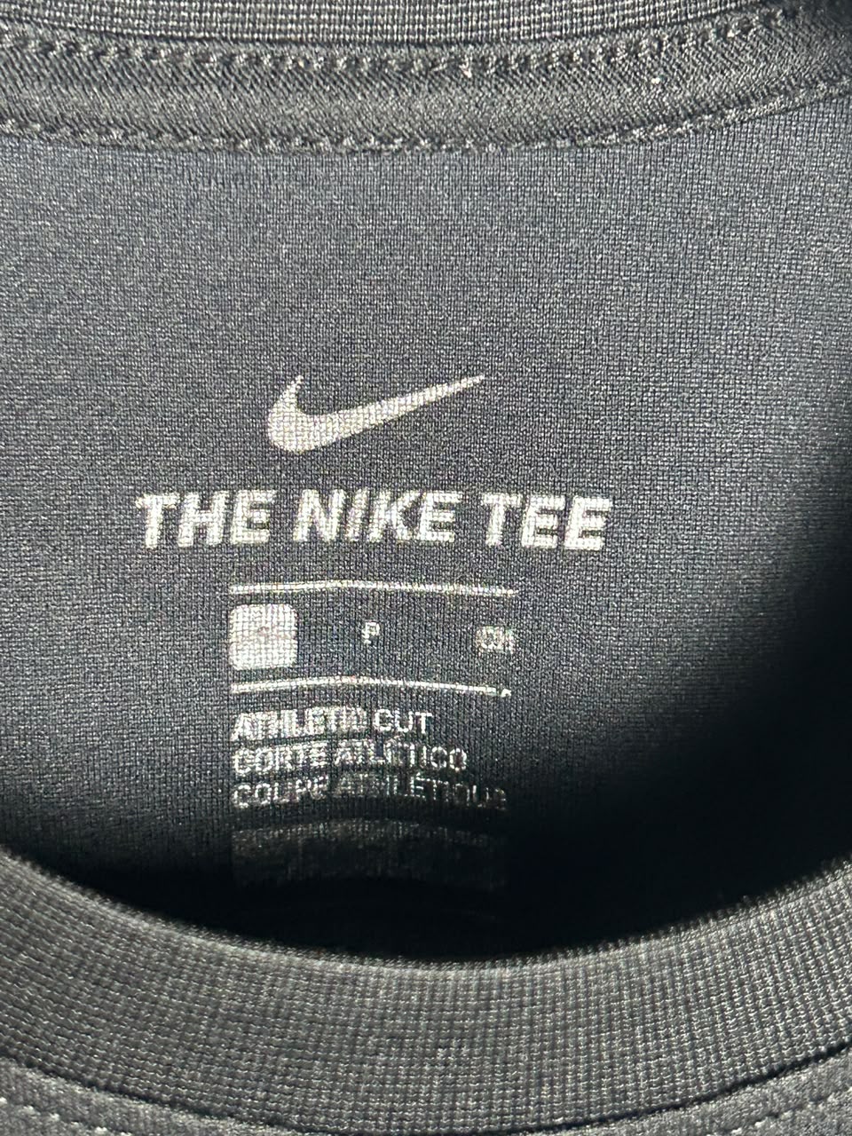 The Nike Tee Dri Fit Black Round Neck - Small