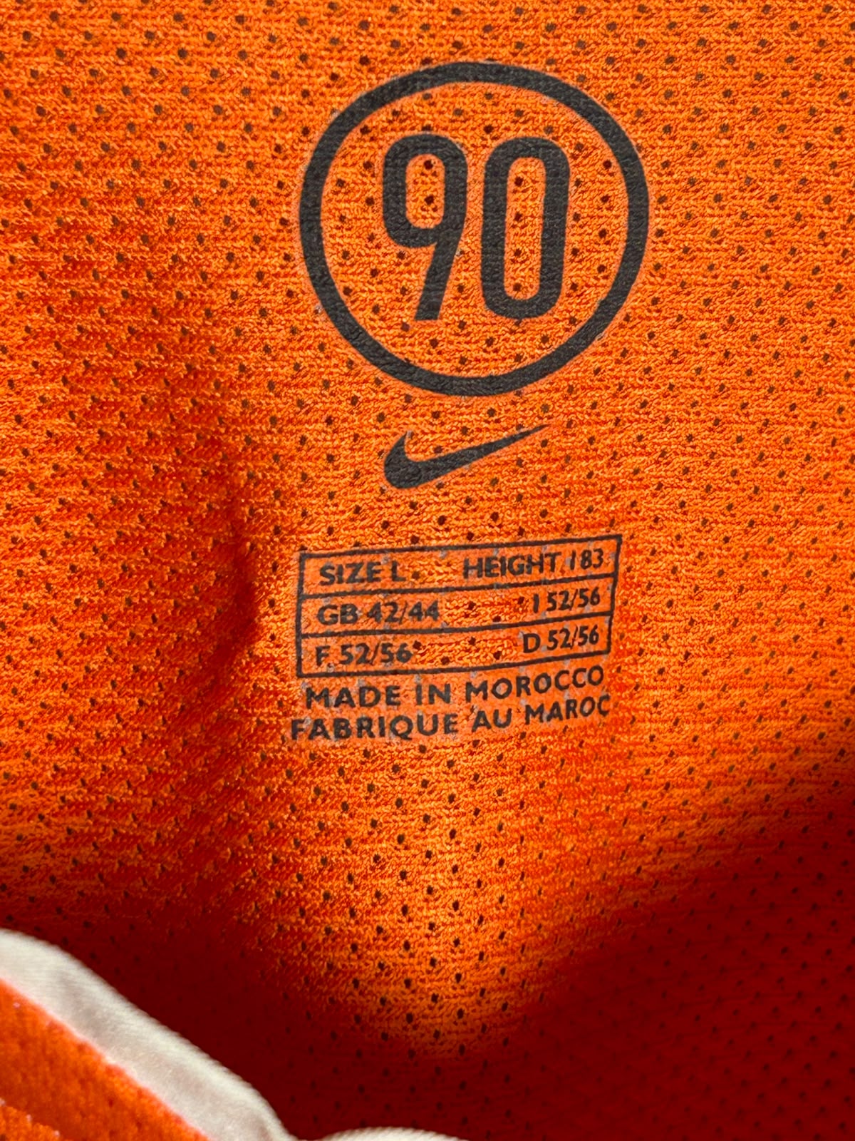 Nike Orange V Neck - Large