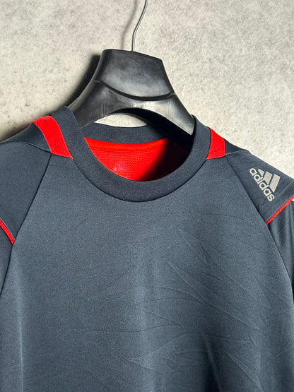 Adidas Black And White Round Neck - Medium