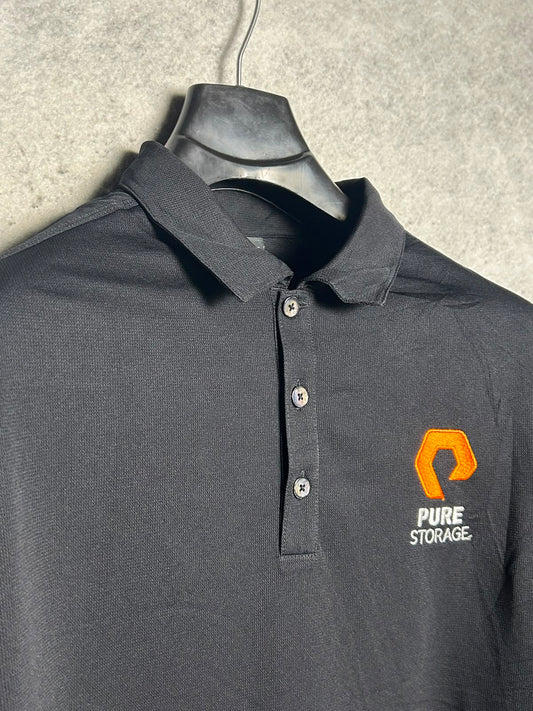 Nike Golf Dri Fit Black Polo - Large