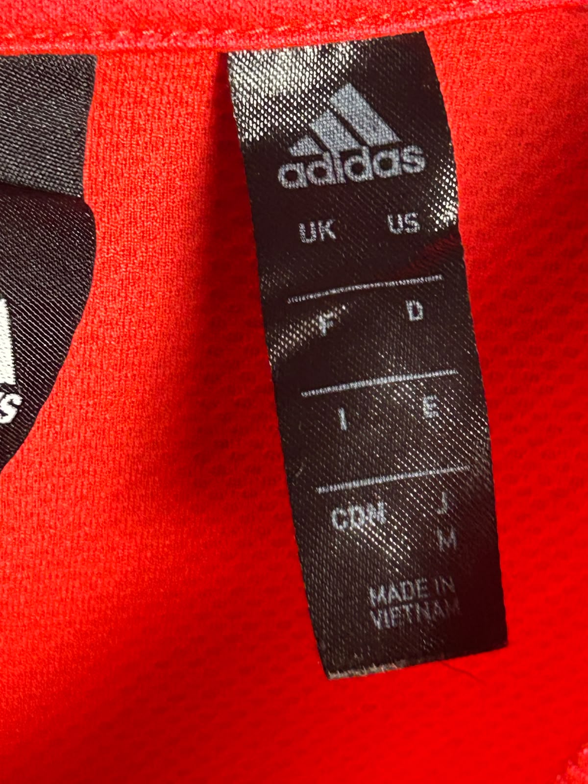 Adidas Big Logo Red Round Neck - Medium