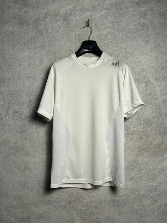 Adidas White Round Neck k- Large