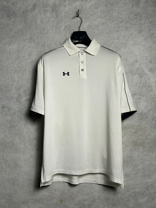 Under Armour White Polo - Large