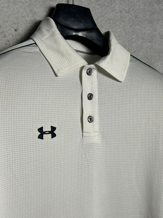 Under Armour White Polo - Large