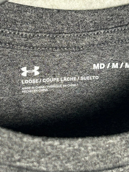 Under Armour Grey Full Sleeves Round Neck - Medium