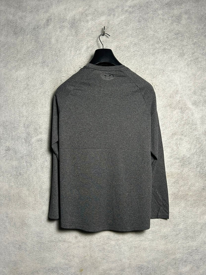 Under Armour Grey Full Sleeves Round Neck - Medium