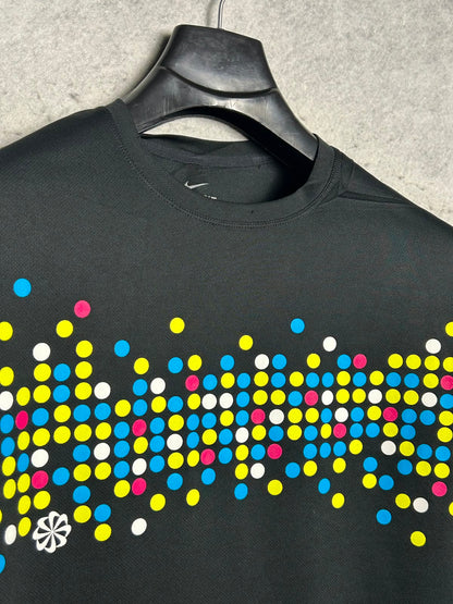 Nike Dri Fit Black Round Neck - Large