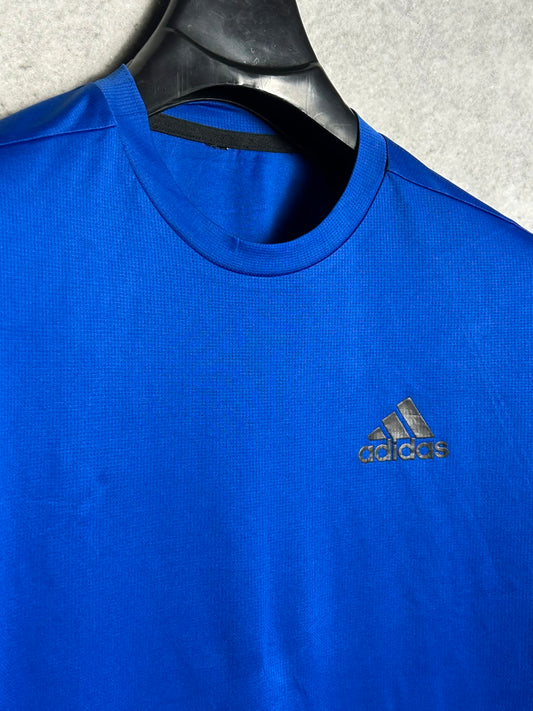 Adidas Blue Round Neck - Large