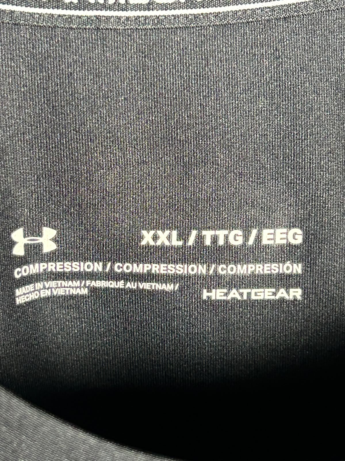 Under Armour Heat Gear Black Round Neck - XXL