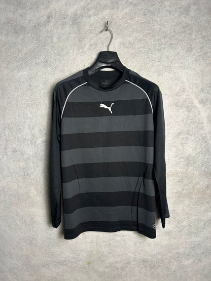 Puma Black Round Neck Full Sleeves - Medium