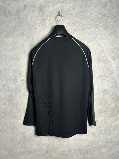 Puma Black Round Neck Full Sleeves - Medium