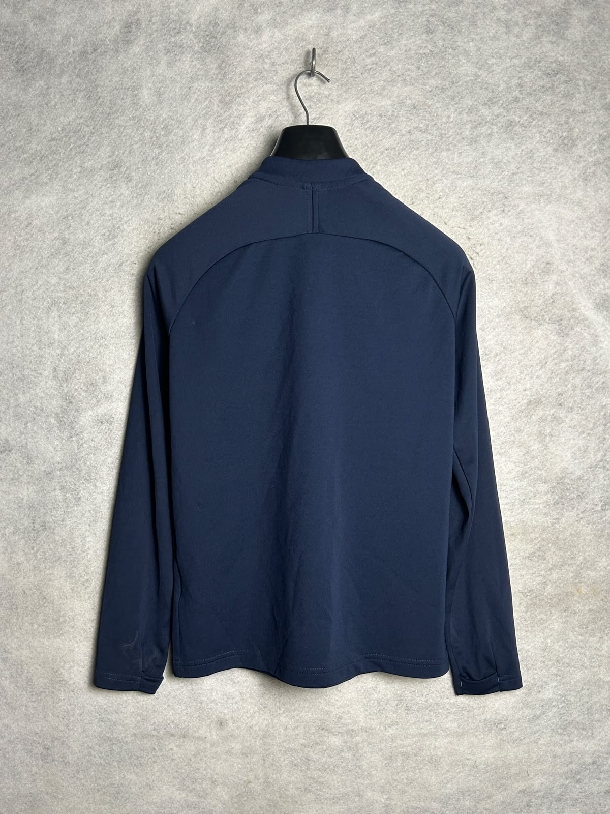 Nike Dri Fit Blue Half Zip Full Sleeves - Large