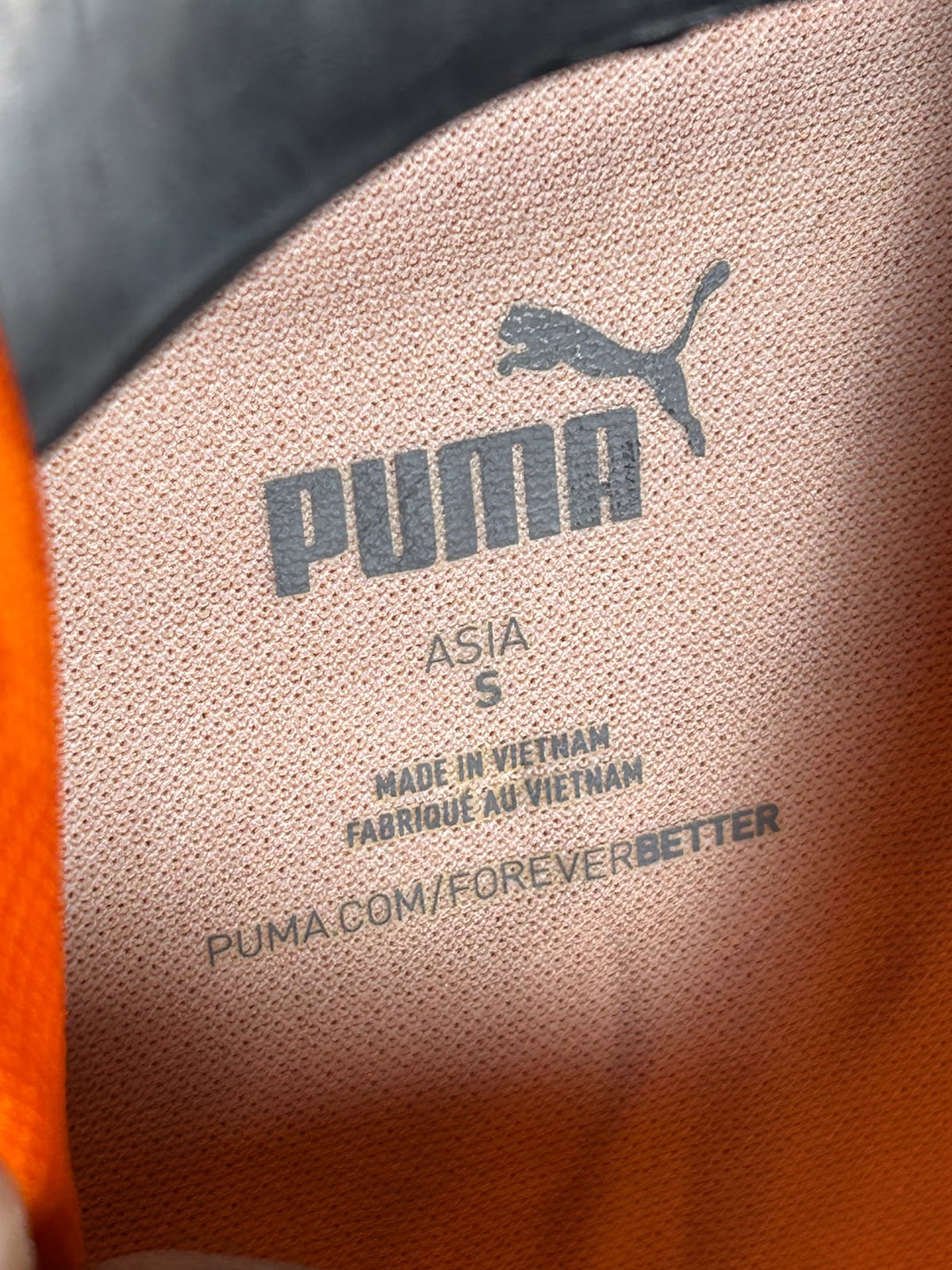 Puma Orange Polo Full Sleeves - Small