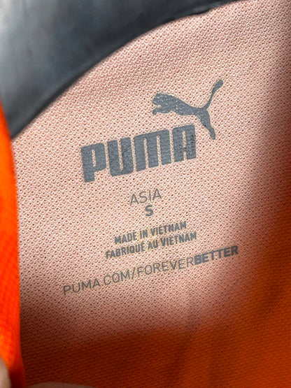 Puma Orange Polo Full Sleeves - Small