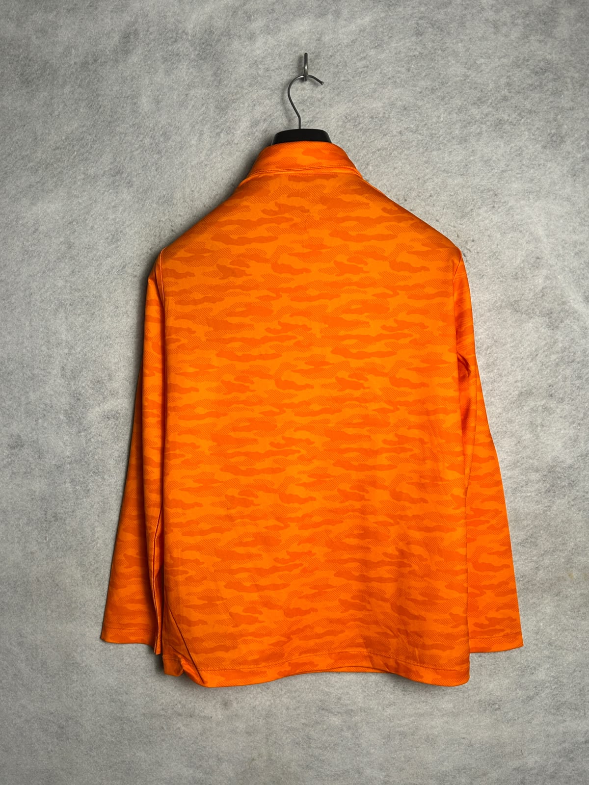 Puma Orange Polo Full Sleeves - Small