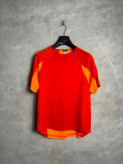 Nike Dri Fit Orange Round Neck - XL