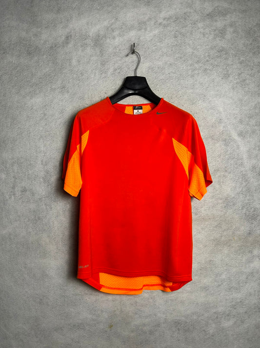 Nike Dri Fit Orange Round Neck - XL