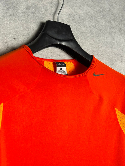 Nike Dri Fit Orange Round Neck - XL
