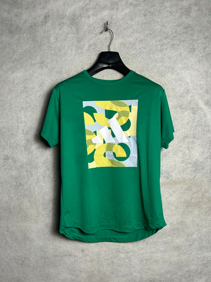 Adidas Big Logo Green Round Neck - XL
