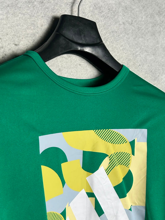 Adidas Big Logo Green Round Neck - XL