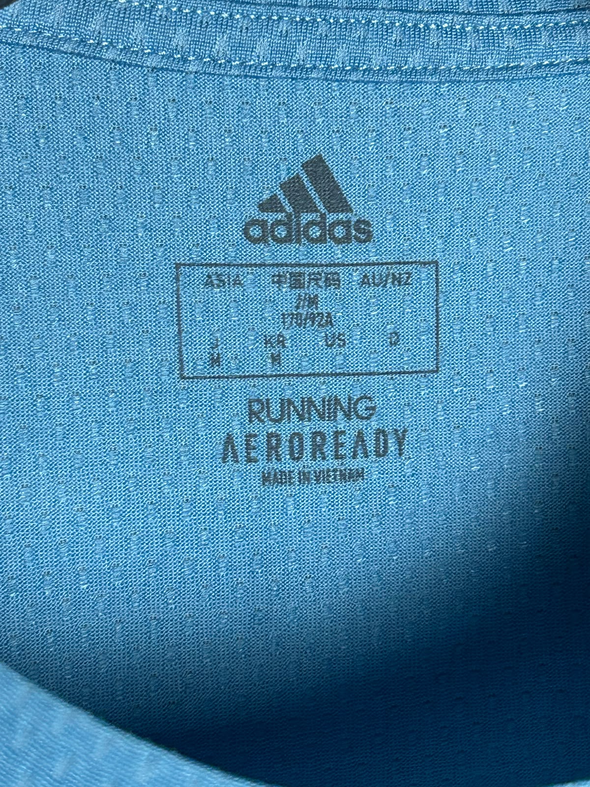 Adidas Aeroready Blue Round Neck - Medium