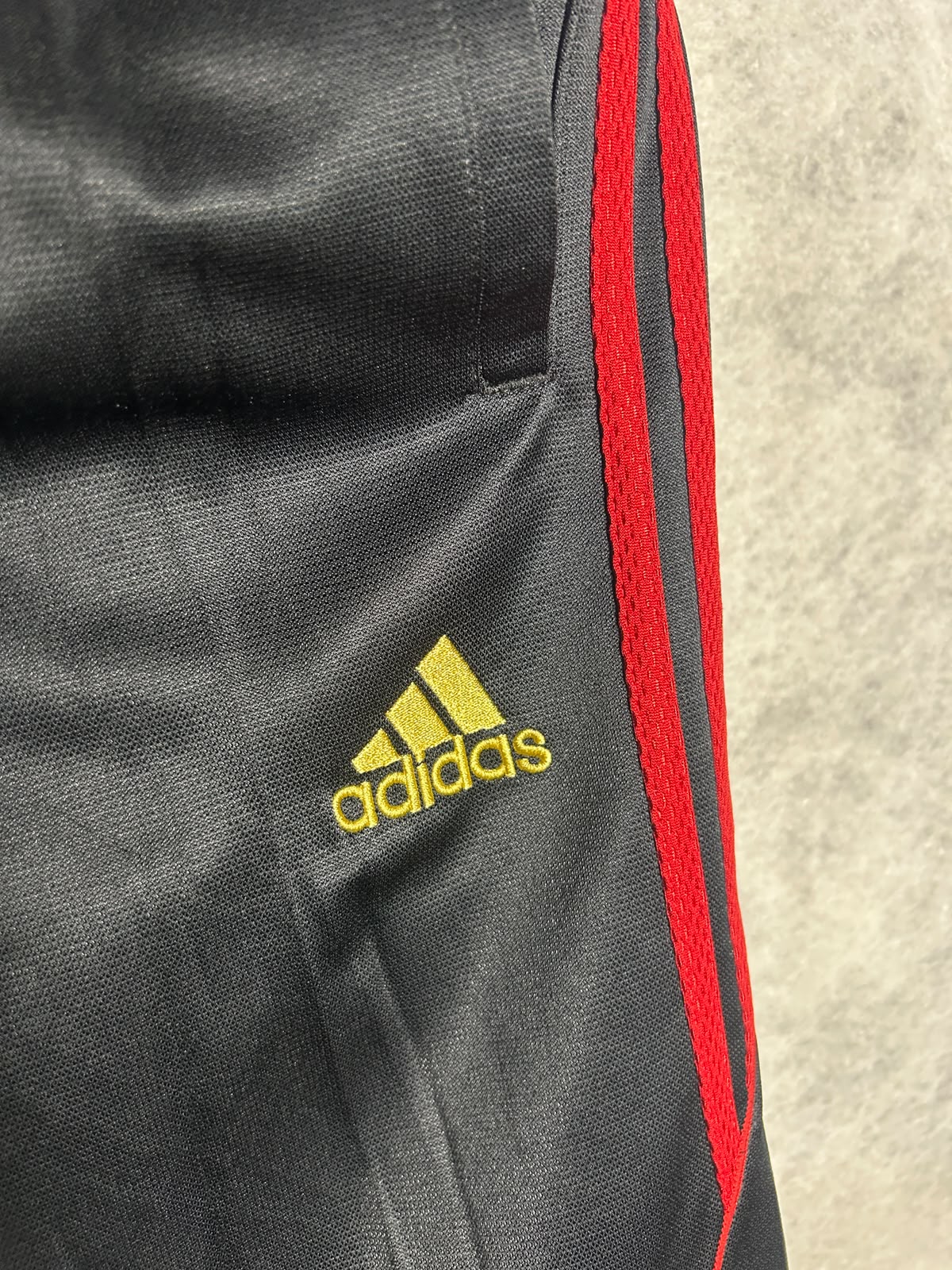 Adidas Black With Red Strips - Large