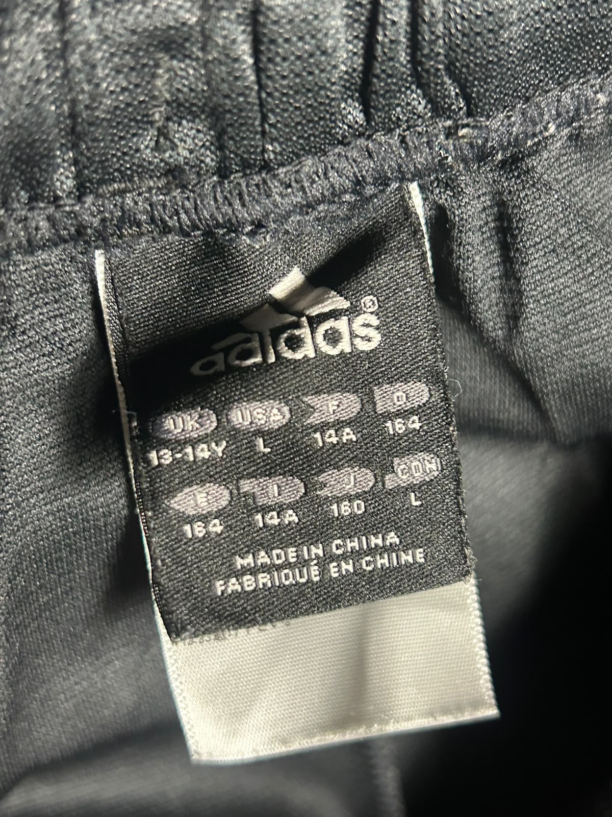 Adidas Black With Red Strips - Large